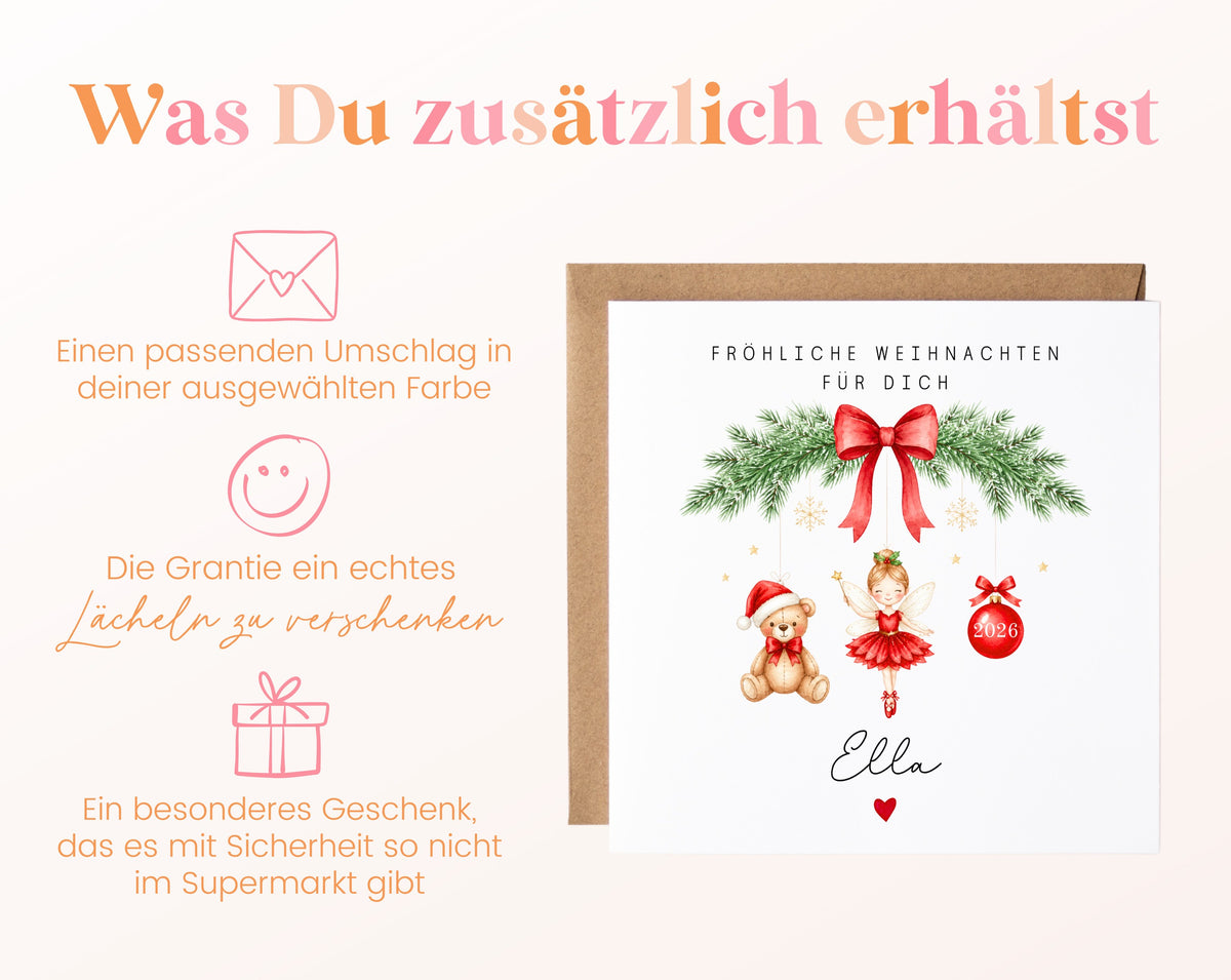 Personalisierbare Weihnachtskarte – Motiv 57