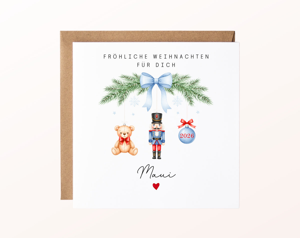 Personalisierbare Weihnachtskarte – Motiv 59