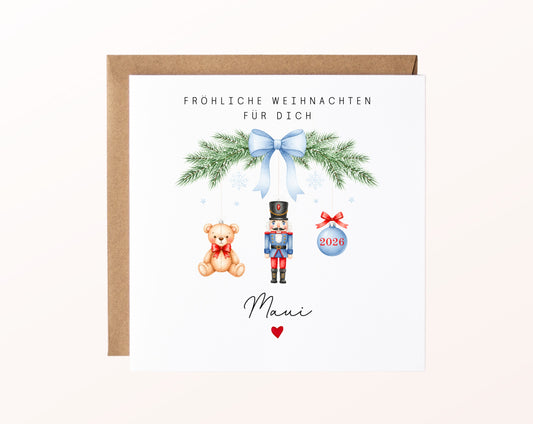 Personalisierbare Weihnachtskarte – Motiv 59