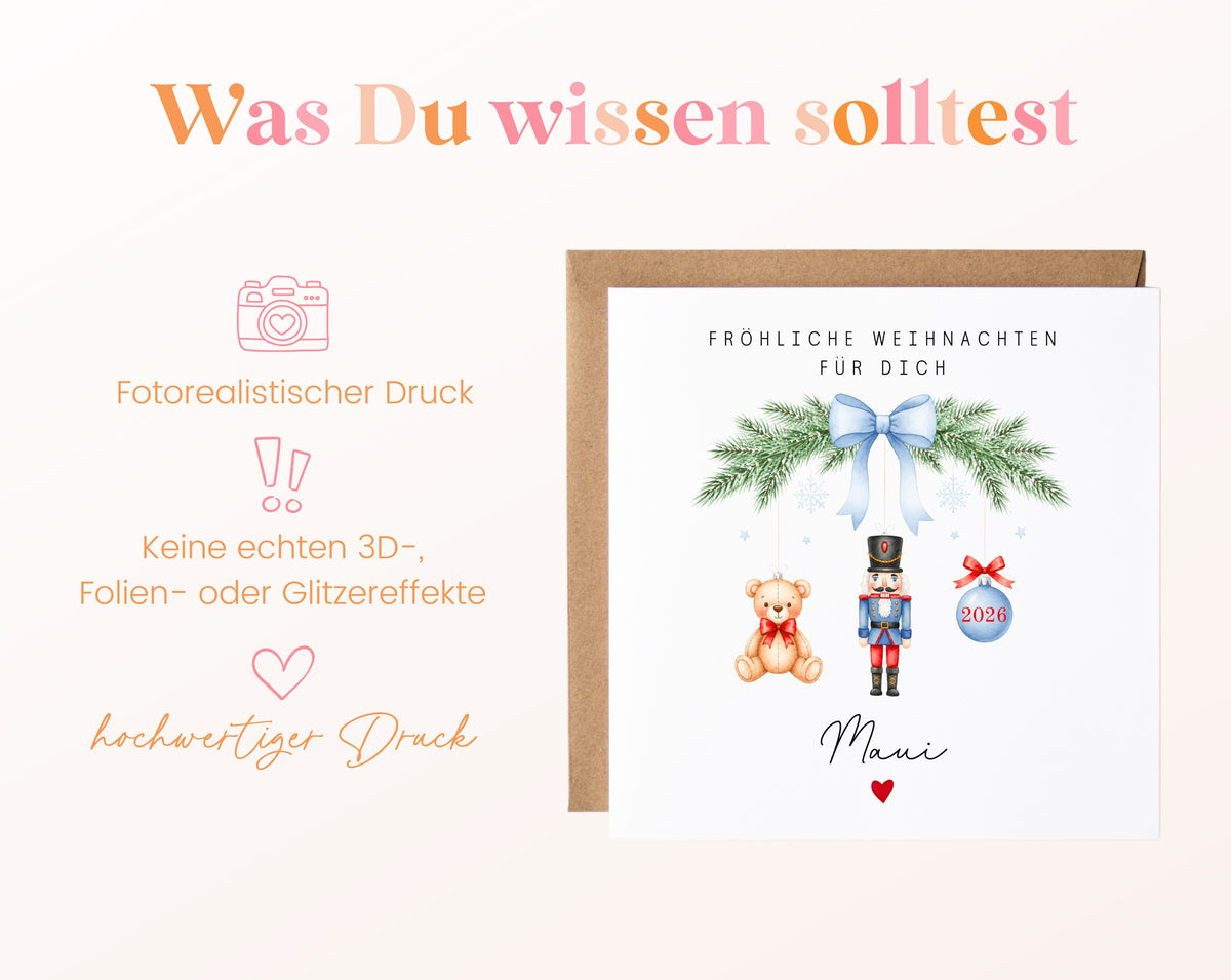 Personalisierbare Weihnachtskarte – Motiv 59