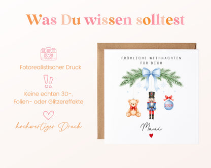 Personalisierbare Weihnachtskarte – Motiv 59