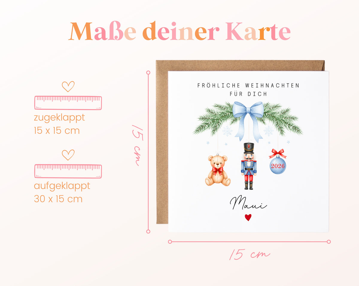 Personalisierbare Weihnachtskarte – Motiv 59
