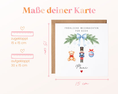 Personalisierbare Weihnachtskarte – Motiv 59