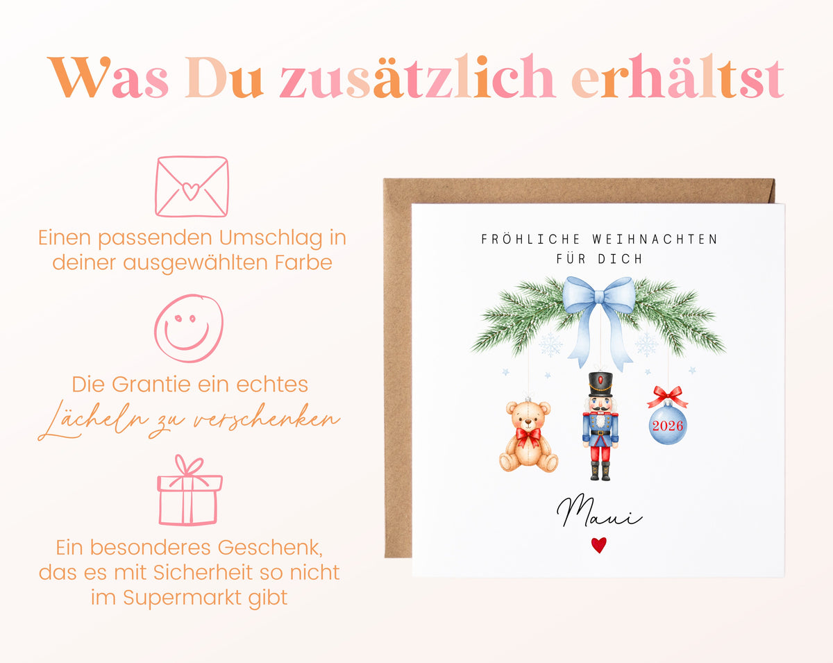Personalisierbare Weihnachtskarte – Motiv 59