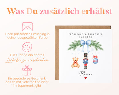 Personalisierbare Weihnachtskarte – Motiv 59