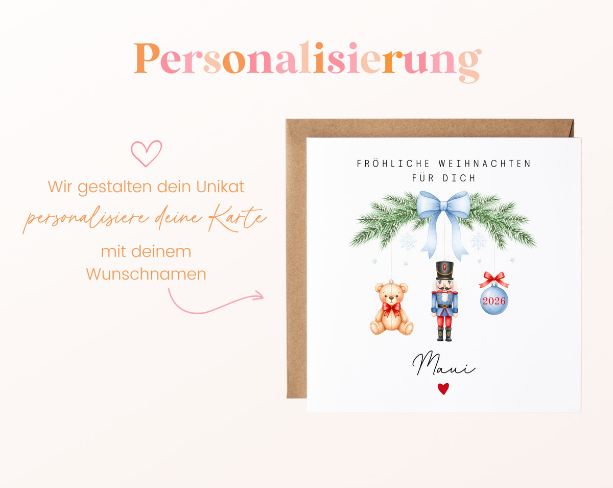 Personalisierbare Weihnachtskarte – Motiv 59