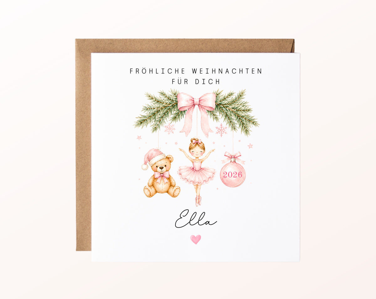 Personalisierbare Weihnachtskarte – Motiv 61