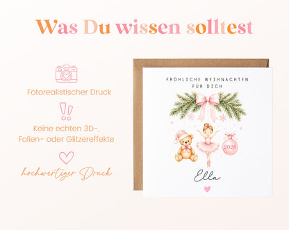Personalisierbare Weihnachtskarte – Motiv 61