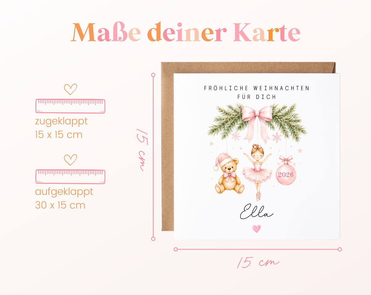 Personalisierbare Weihnachtskarte – Motiv 61