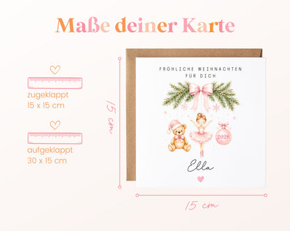 Personalisierbare Weihnachtskarte – Motiv 61