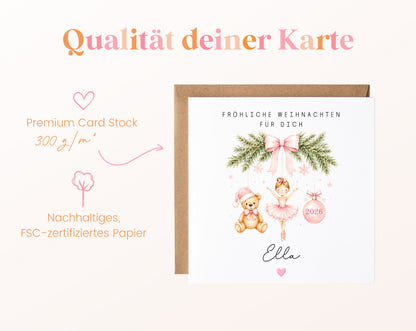 Personalisierbare Weihnachtskarte – Motiv 61