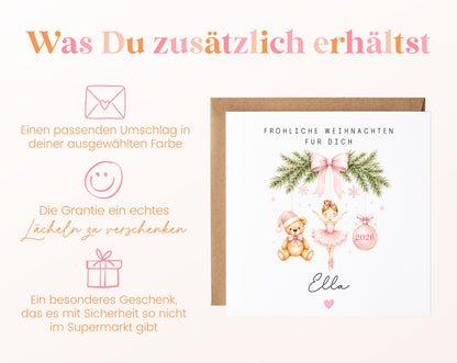 Personalisierbare Weihnachtskarte – Motiv 61