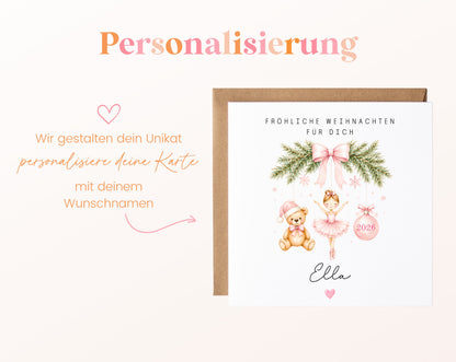 Personalisierbare Weihnachtskarte – Motiv 61