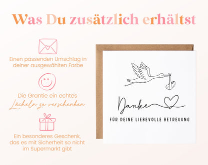 Zusätzliche Informationen – Danke für deine liebevolle Betreuung – Storch