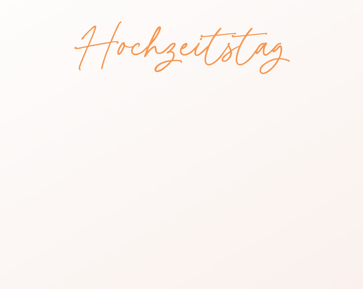 Hochzeitstag