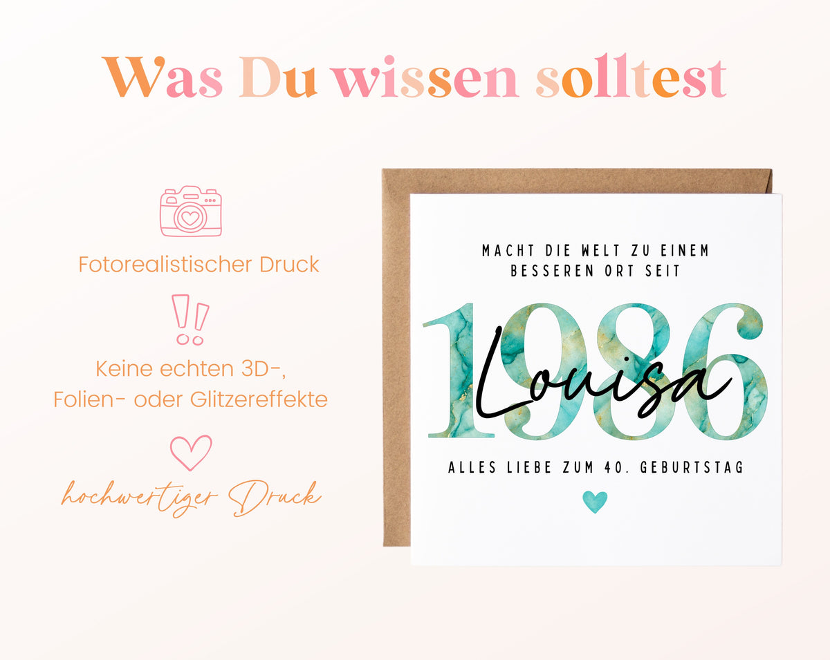 Personalisierte Geburtstagskarte Jahrgang 1986 – Informationen zur Geburtstagskarte