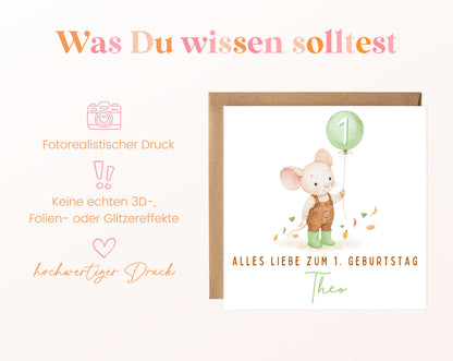 Maus mit grünen Gummistiefeln – Hinweise zur Karte