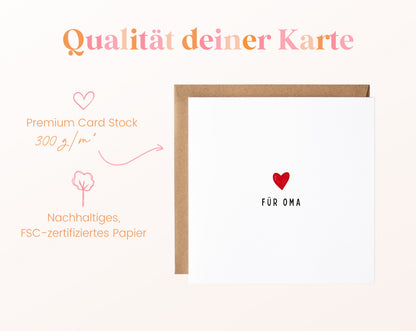 300 g/m² Papier – Für Oma