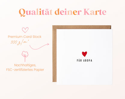 300 g/m² Papier – Für Uropa