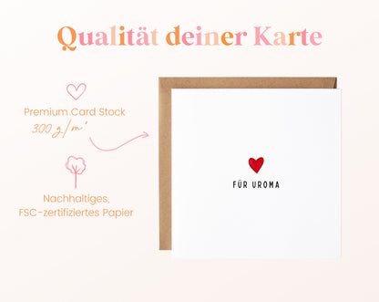 300 g/m² Papier – Für Uroma