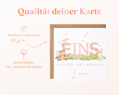 Papierqualität der Grußkarte