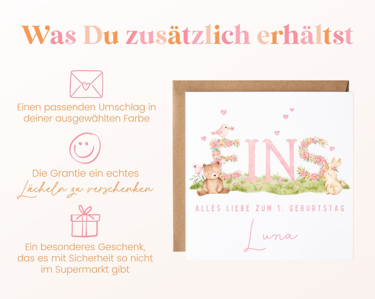 Grußkarte mit Umschlag