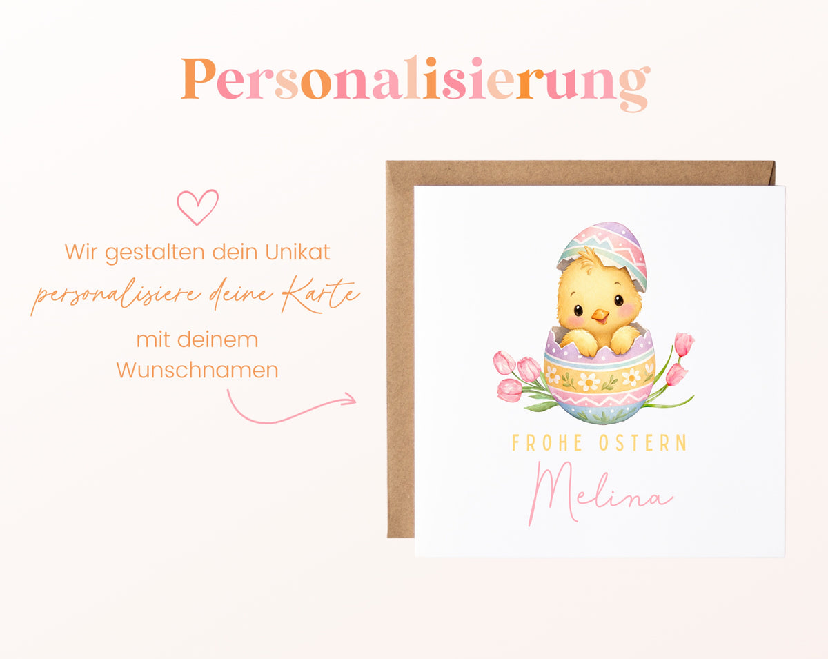 Karte mit Wunschnamen