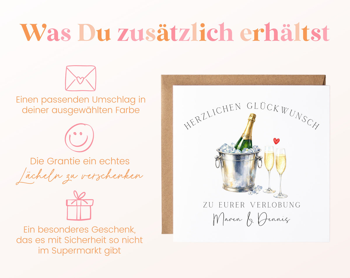 Grußkarte mit Umschlag