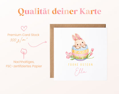 Osterkarte auf 300 g/m² FSC-zertifiziertem Papier