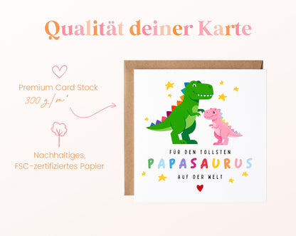 Papasaurus – Dino-Karte zum Geburtstag und Vatertag – 05B_qualitaet_300