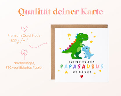 Papasaurus – Dino-Karte zum Geburtstag und Vatertag – 05B_qualitaet_300