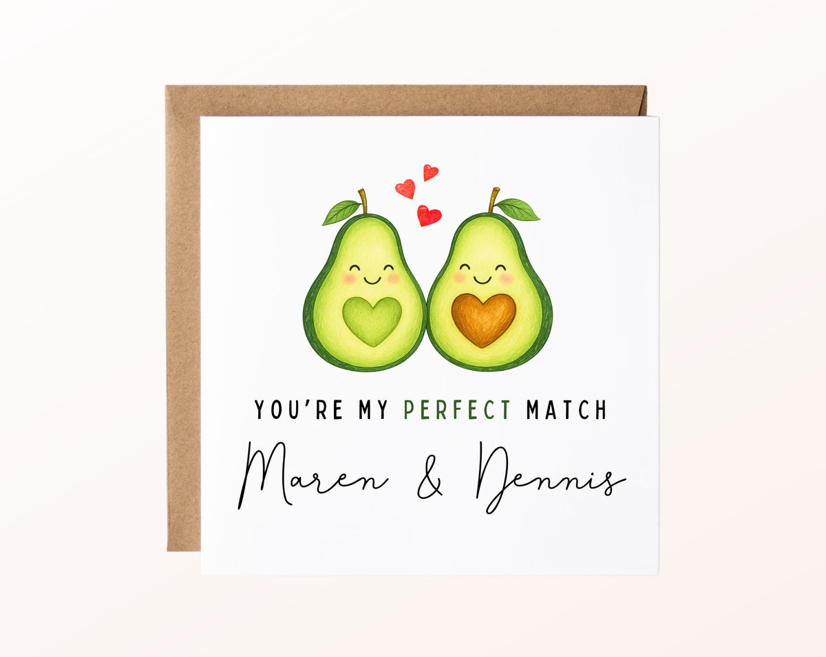 Personalisierte Karte Avocados – Kartenmotiv
