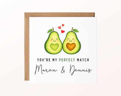 Personalisierte Karte Avocados – Kartenmotiv