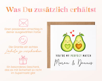 Personalisierte Karte Avocados – Zusätzliche Informationen