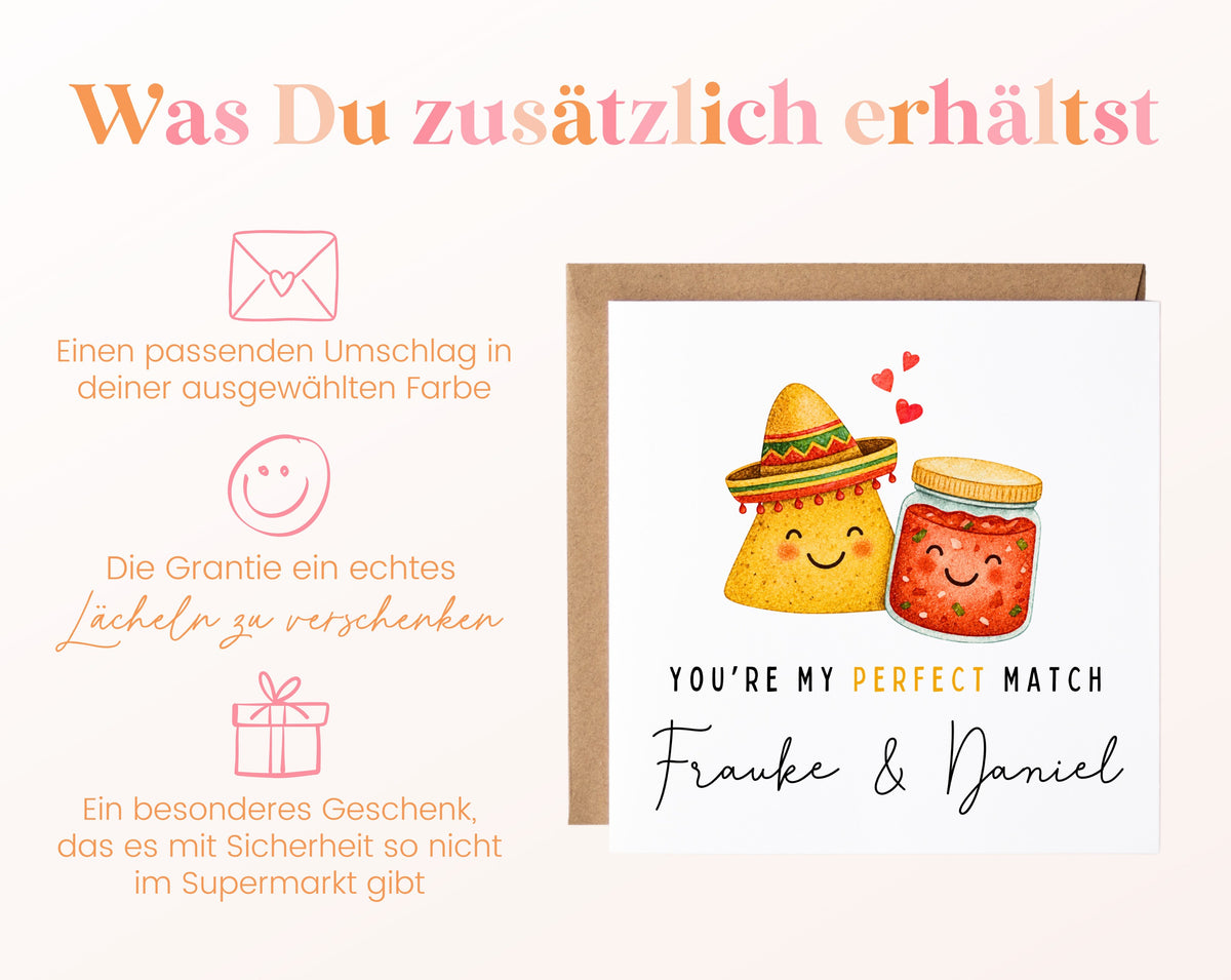 Personalisierte Karte Nacho und Salsa – Zusätzliche Informationen