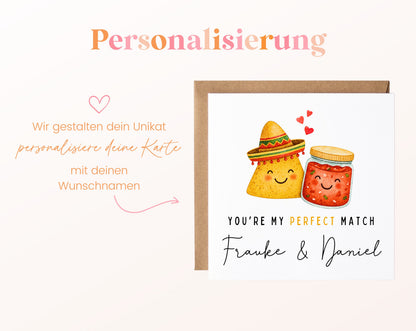 Personalisierte Karte Nacho und Salsa – Personalisierung