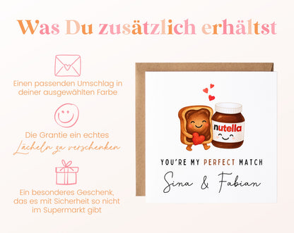 Personalisierte Karte Toast und Nuss-Nougat-Creme – Zusätzliche Informationen