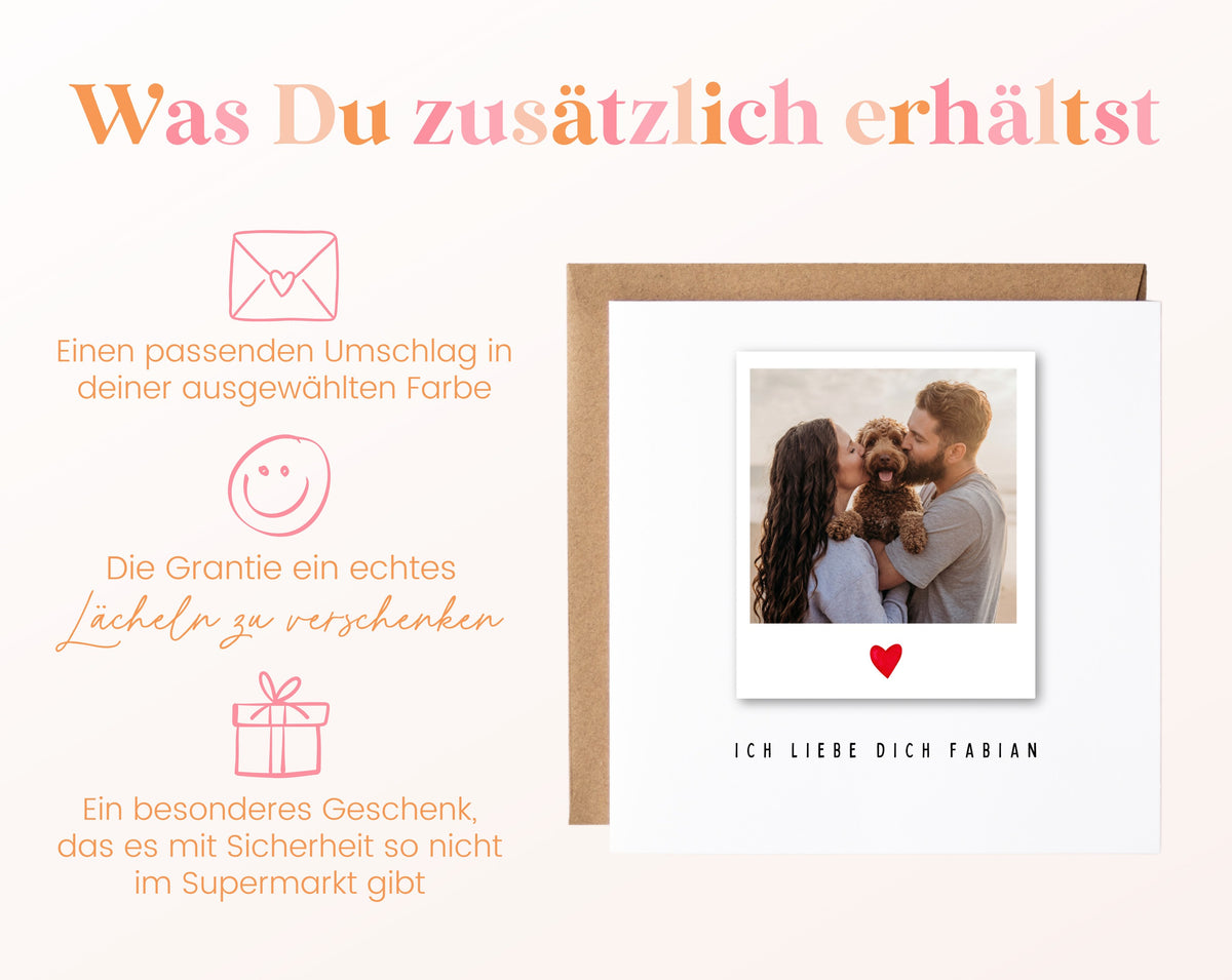 Fotokarte zum Geburtstag – Polaroid Ich liebe dich – 06 zusaetzlich