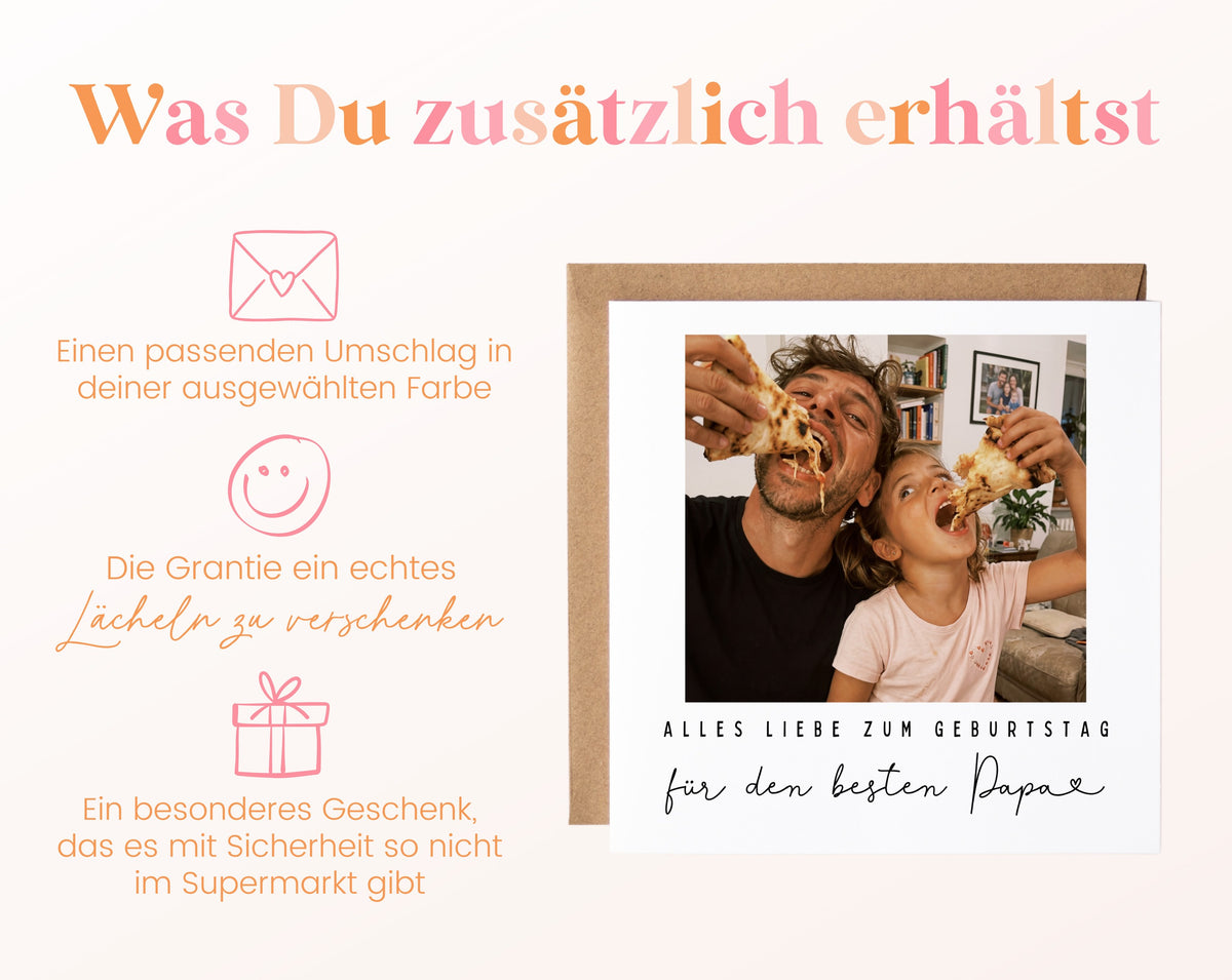 Fotokarte zum Geburtstag – Für den besten Papa – 06 zusaetzlich