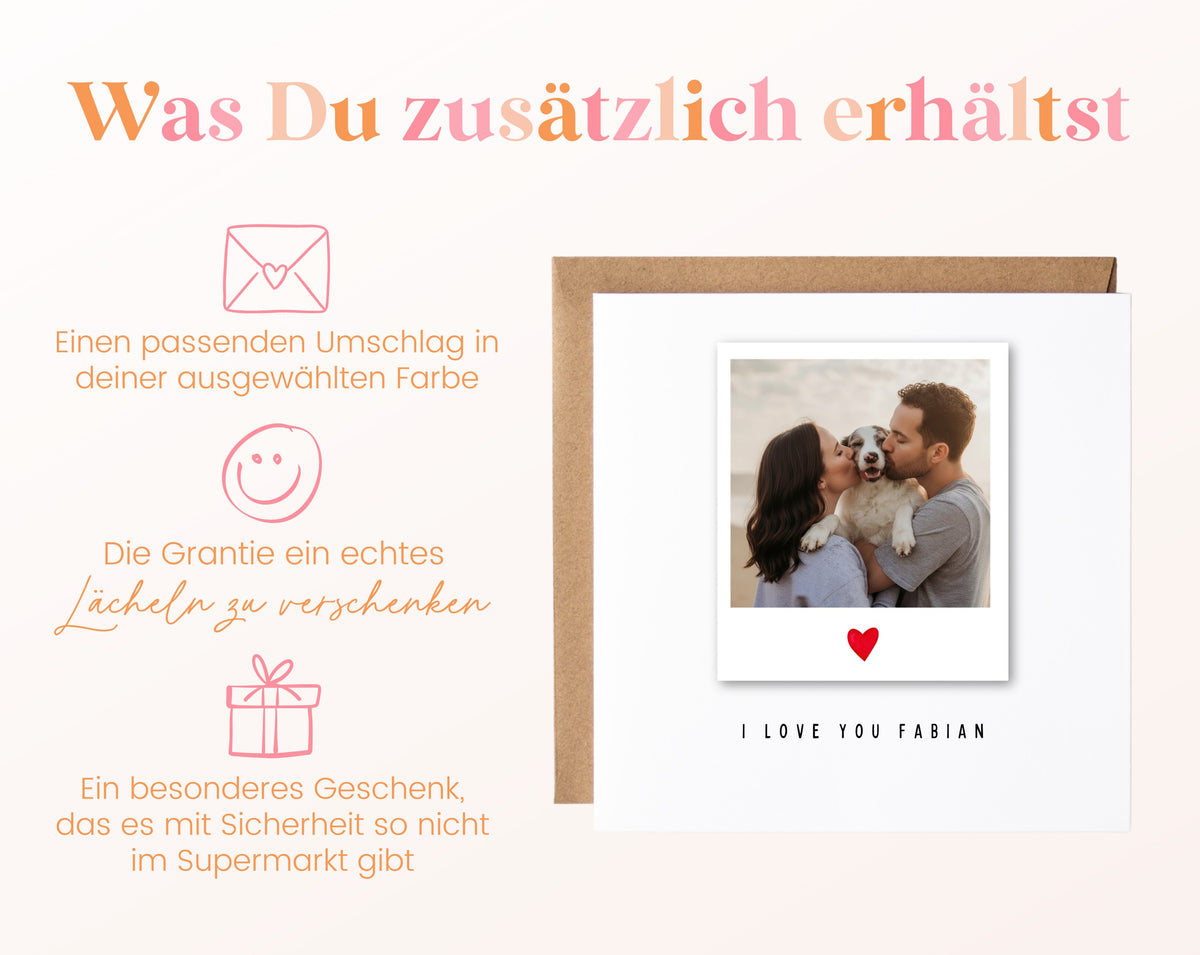 Fotokarte zum Geburtstag – Polaroid I love you – 06 zusaetzlich