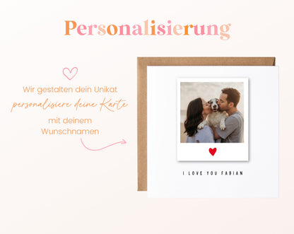 Fotokarte zum Geburtstag – Polaroid I love you – 08 perso ein wunschname