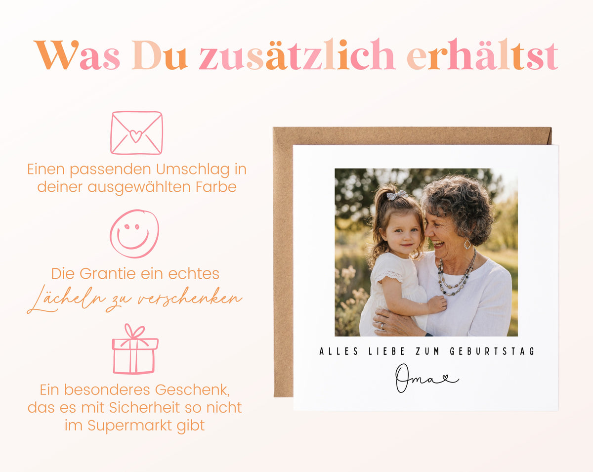 Fotokarte zum Geburtstag – Alles Liebe mit Name – 06 zusaetzlich