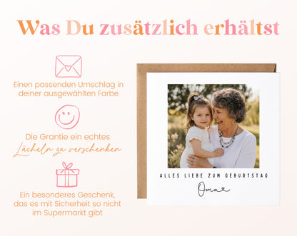 Fotokarte zum Geburtstag – Alles Liebe mit Name – 06 zusaetzlich