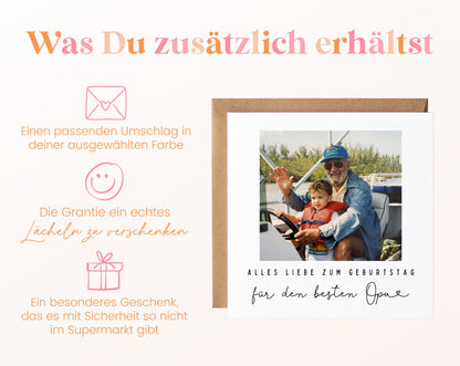 Fotokarte zum Geburtstag – Für den besten Opa – 06 zusaetzlich
