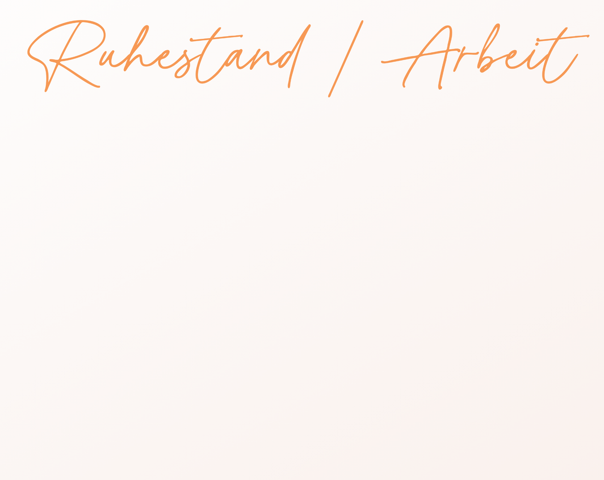 Ruhestand / Arbeit