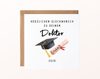 Personalisierte Karte Doktor – Kartenmotiv