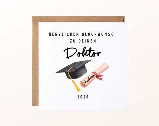 Personalisierte Karte Doktor – Kartenmotiv