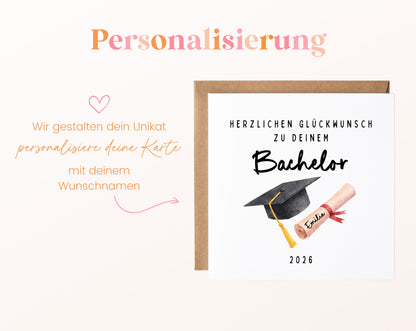 Personalisierte Karte Bachelor – Personalisierung