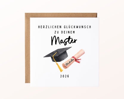 Personalisierte Karte Master – Kartenmotiv