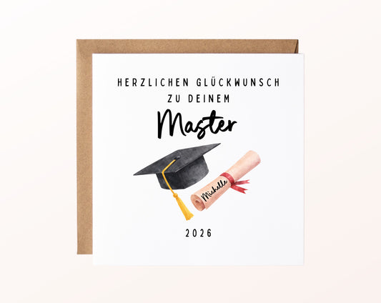 Personalisierte Karte Master – Kartenmotiv